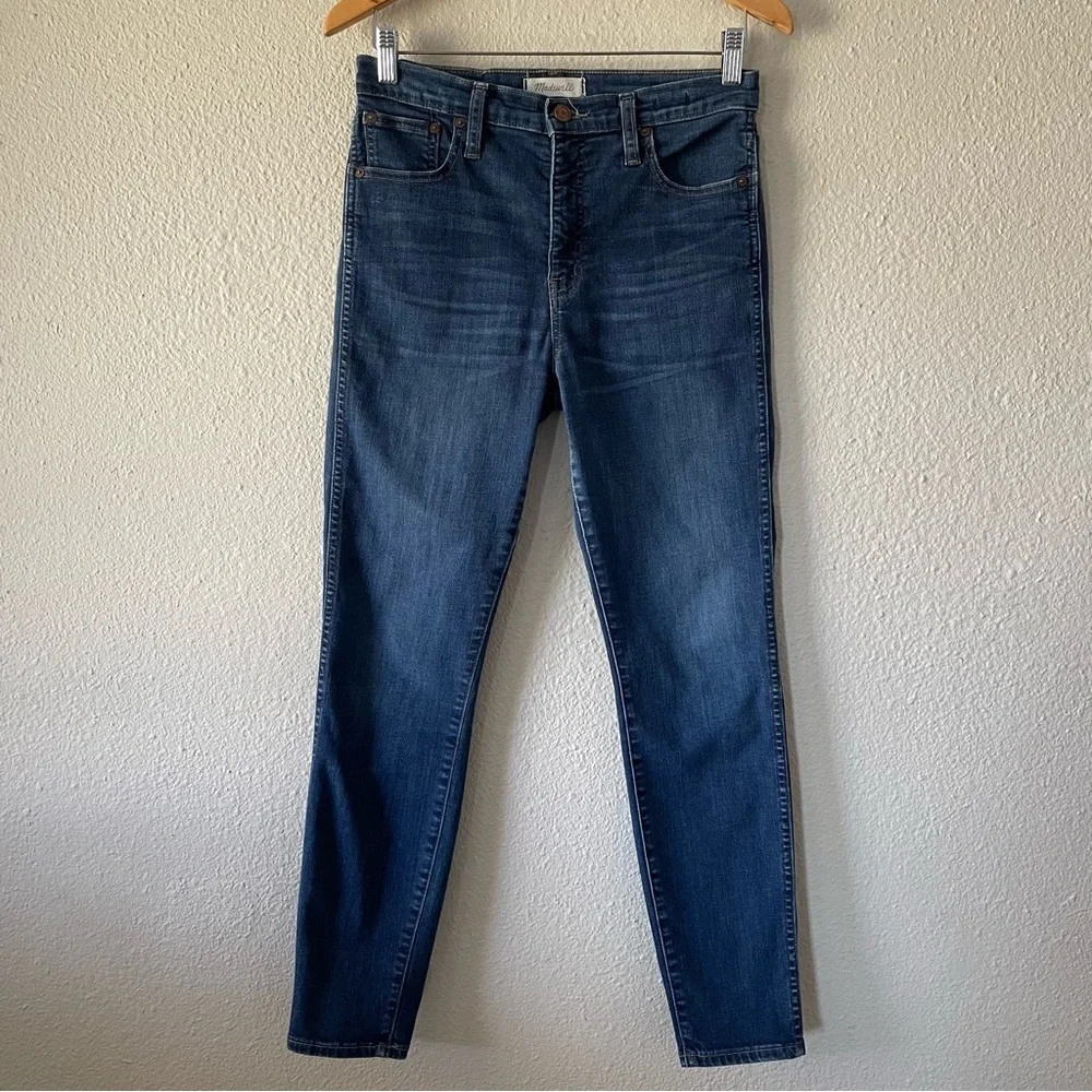 Madewell 10” High Riser Skinny Skinny Jeans Women’s 28 Blue Medium Wash Casual - Picture 1 of 16